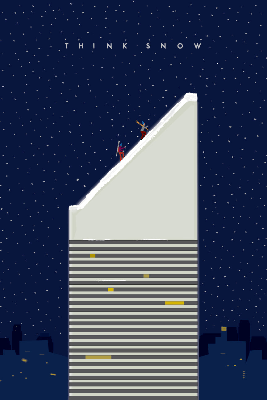 Think Snow artwork mockup
