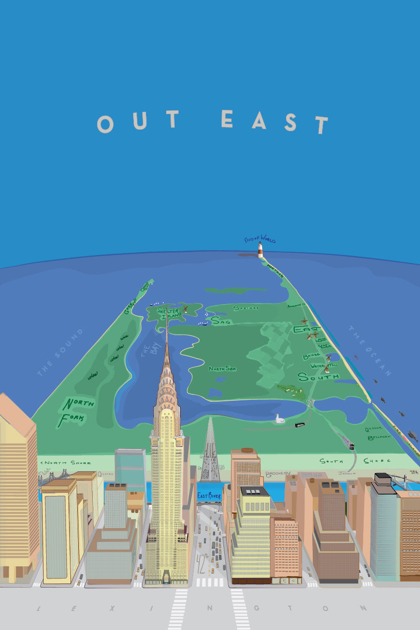 Out East artwork mockup